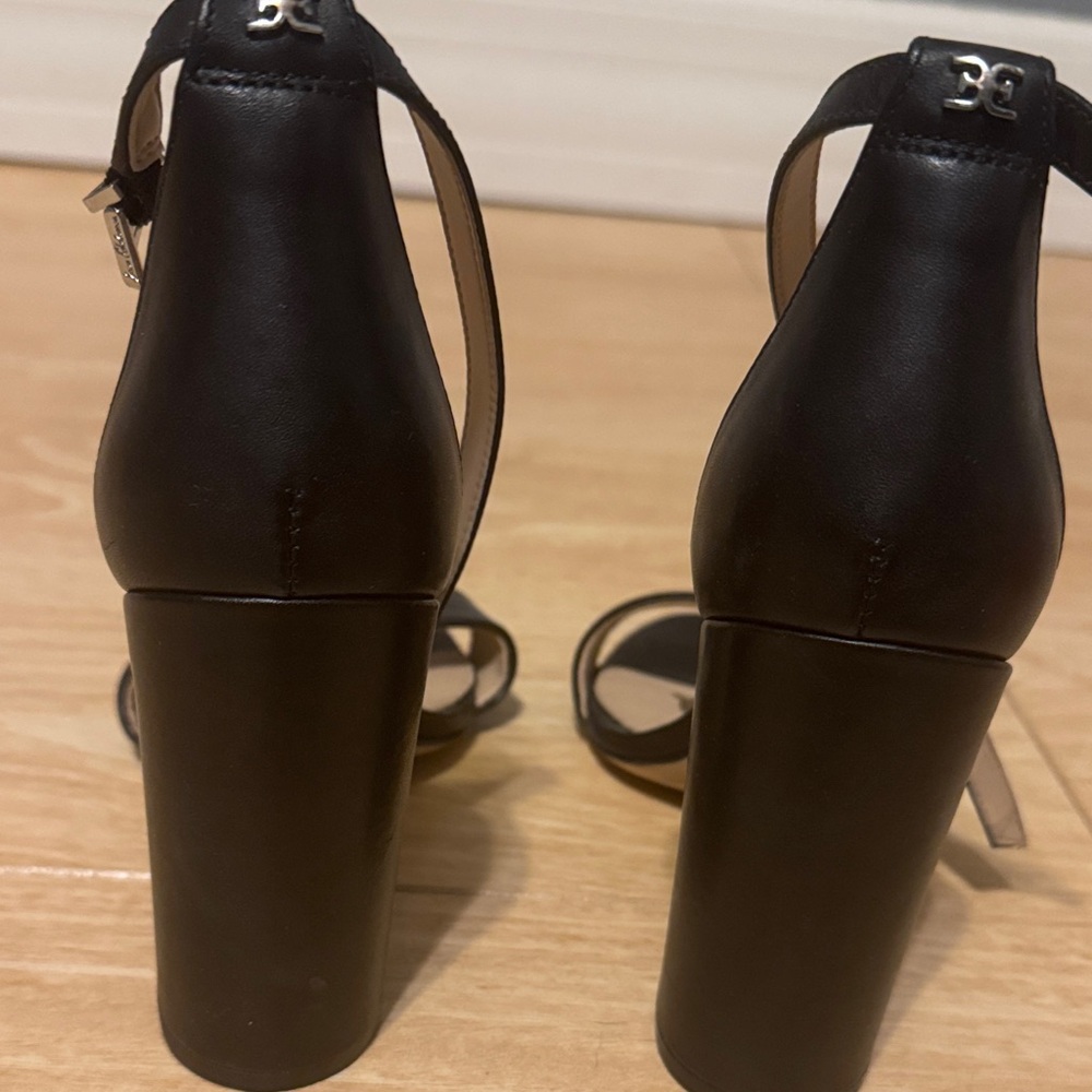 Sam Edelman Black Ankle Strap Heels - Picture 3 of 3